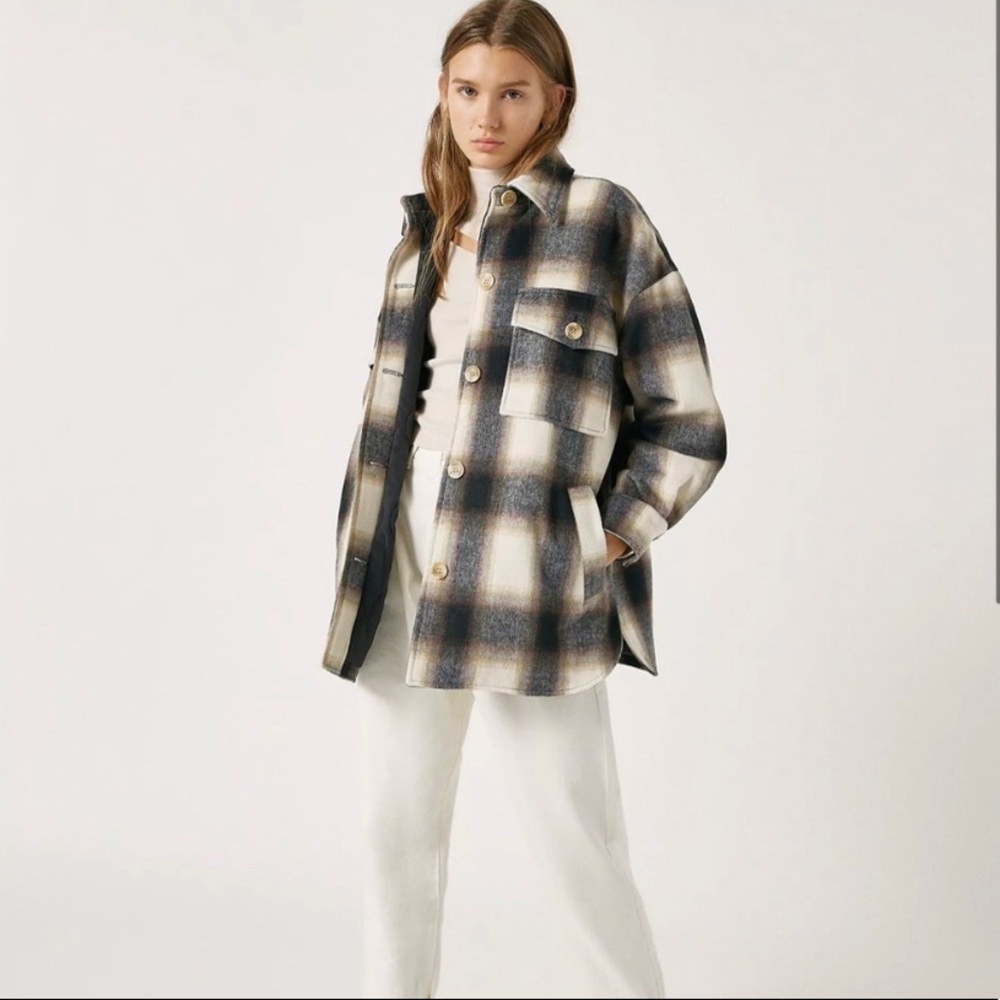 Pull&Bear | Oversized Plaid Jacket